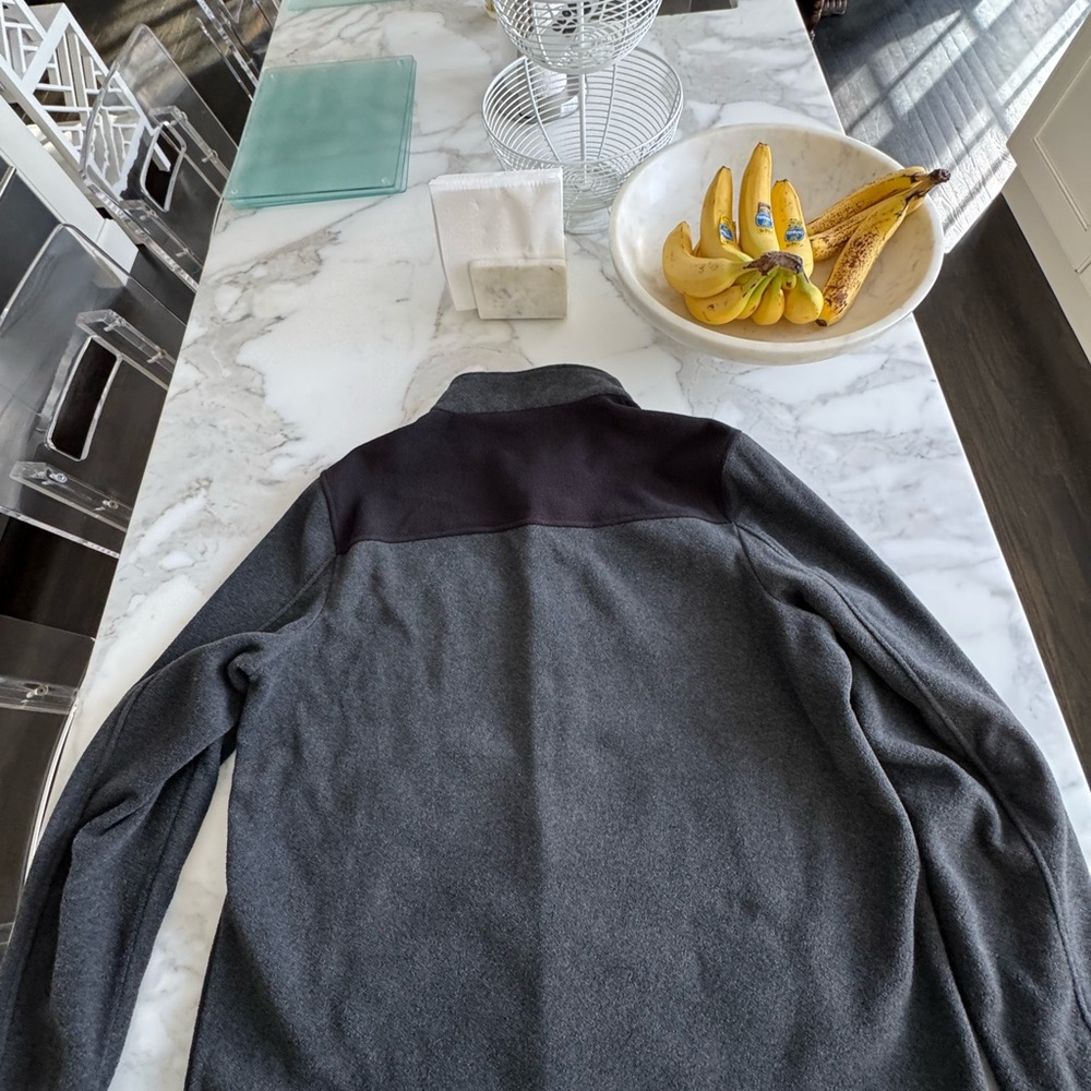 Jacket Fleece Tommy Hilfiger Gray and Black Lightweight Jacket - Picture 11 of 15